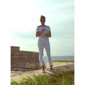 White “Hayden Lucky Jeans”